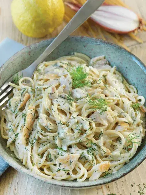 Spaghettis 1/2 complets à la truite fumée - Recette à Prix Engagés Septembre 2026