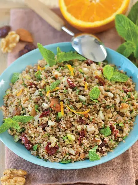 Taboulé de couscous de sarrasin aux fruits secs